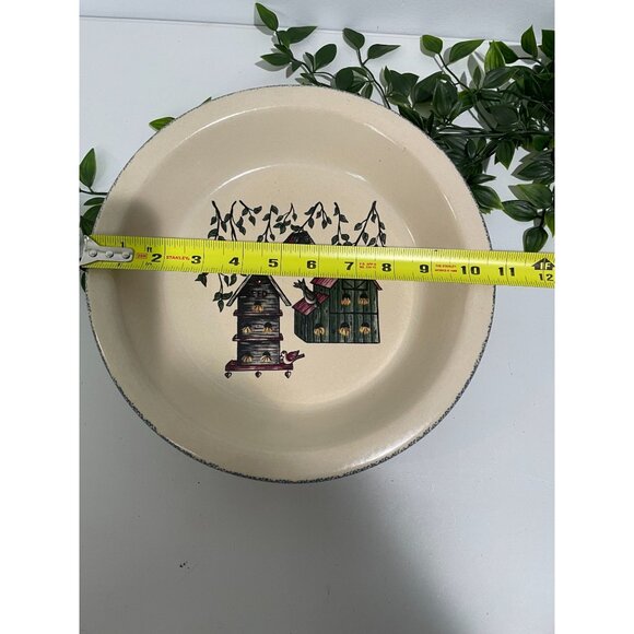 Home & Garden Party Birdhouse Stoneware Dinner Plates Dish 10” - Picture 3 of 5
